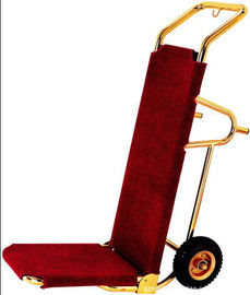 Chariot à bagages plaqué par titane avec la roue en caoutchouc, 460*560*1180mm