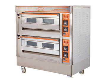 Four de gaz de plate-forme de QL-4A deux/fours électriques commerciaux de cuisson avec les dispositifs de protection automatiques
