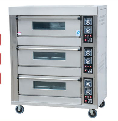 contrôle de température de synchronisation de four de cuisson commercial au gaz électrique 120Kg 600 * 400mm