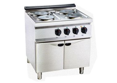 Équipement professionnel de cuisine de cuiseur électrique du plat 4 chaud avec le Cabinet 800*700*920mm
