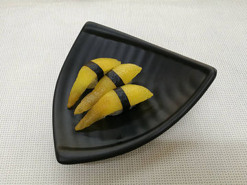 La vaisselle d'imitation de porcelaine place le poids noir 344g de la longueur 20cm de Triangle-forme de couleur