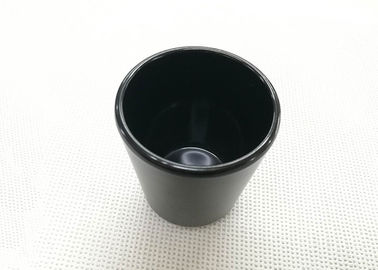 La vaisselle d'imitation noire de porcelaine de tasse de thé de couleur place le poids 168g de Dia7.6cm H9.2cm
