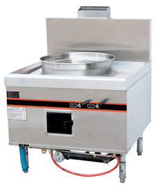 Fourneau de cuisson chinois de vapeur de cuisine au gaz de l'acier inoxydable 52KW 900x950x1150mm