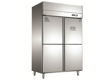 Congélateur de réfrigérateur commercial de porte de l'acier inoxydable 4 avec la capacité de ³ de 1.0m