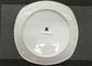 Le plat carré de plat avec la vaisselle de porcelaine d'Adapter aux besoins du client-logo place le diamètre 23cm