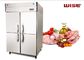 Congélateur de réfrigérateur commercial de norme européenne construit dans le système de refroidissement de fan