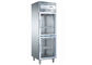 Compresseur importé d'Aspera six réfrigérateurs commerciaux de cuisine de porte en verre avec quatre roulettes mobiles