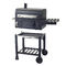 Fumeur commercial classique de gril de BBQ de charbon de bois d'arrière-cour de barbecue d'équipements de cuisine avec le chariot