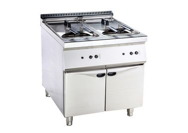 Double/équipement profond à réservoir unique de cuisine d'acier inoxydable de friteuse pour l'usage commercial