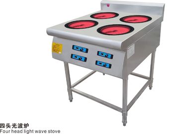 Quatre séries chinoises de four électrique de fourneau de cuisson d'onde lumineuse de brûleur principal de fourneau