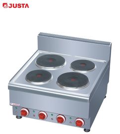 Équipement électrique 600*650*475mm de cuisine de cuiseur de Chaud-plat de partie supérieure du comptoir de JUSTA