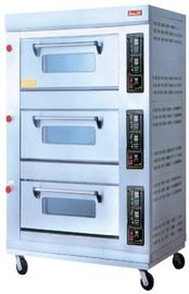 Fours électriques économiseurs d'énergie de cuisson avec des plateaux de 3 couches 9 pour l'industrie de la restauration