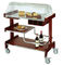 Équipements de luxe de service de dessert en bois solide de chariot de pâtisserie 910*510*1120mm