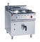 Machine de ébullition revêtue indirecte de cuiseur de soupe aux équipements 150L de cuisine de casserole de gaz de JUSTA