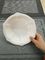 Vaisselle blanche pure Dia.19cm de mélamine de bol de dessert de bord de pétale de fleur