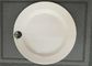 La vaisselle blanche de porcelaine place le poids rond 150g du diamètre 25cm de plat de jante large