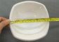 Poids INCONNU blanc non cuit 200g du diamètre 5cm de cuvette d'ensemble de dîner de porcelaine de cuvette carrée