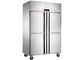 Congélateur de réfrigérateur commercial de la double température avec le Temp solide de 4 portes. Gamme 0~-15°C/8~-10°C