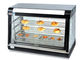Coffret d'étalage chaud incurvé par partie supérieure du comptoir électrique de pain en verre d'étalage de réchauffeur de nourriture de chauffage