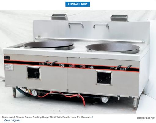 La gamme de cuisson commerciale chinoise sur brûleur