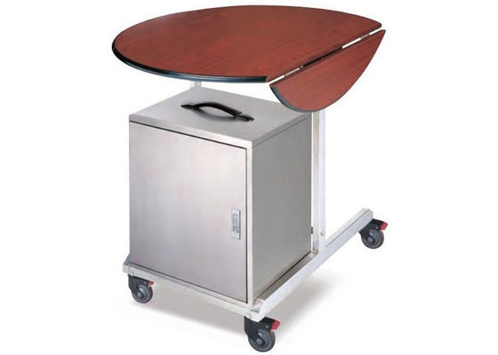Équipements de service de salle à manger de luxe avec table en bois pliable / Chauffe-plats électrique en acier inoxydable